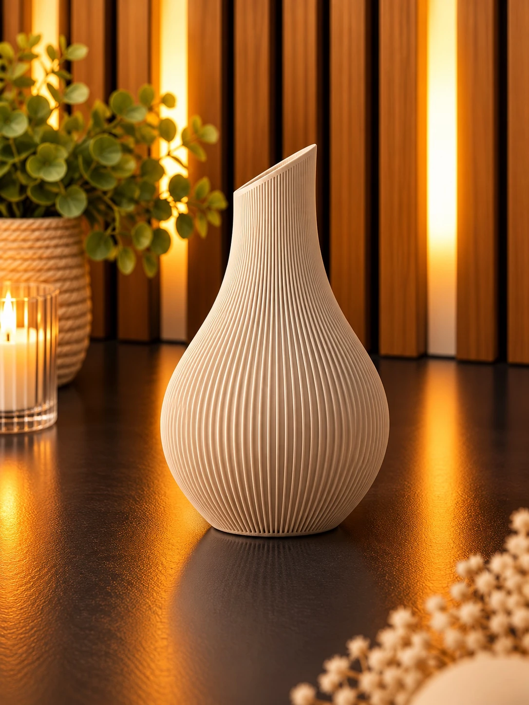 Vase mit schräger Öffnung